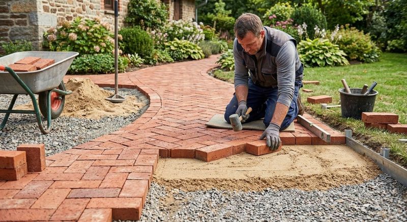 Brick Walkway Installation in Worcester, MA